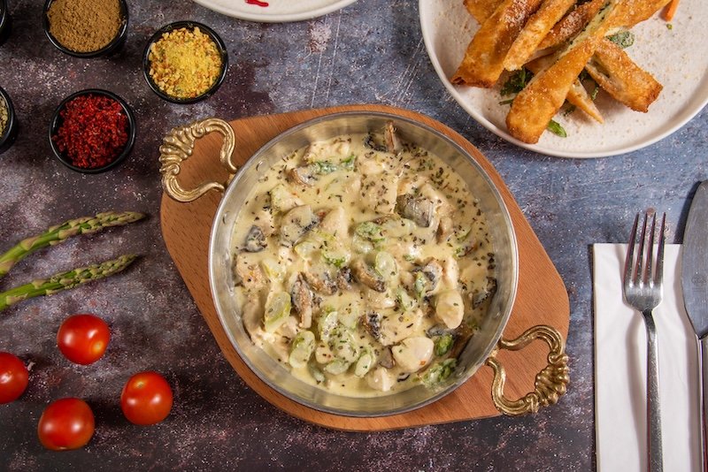 Creamy Garlic Mushrooms