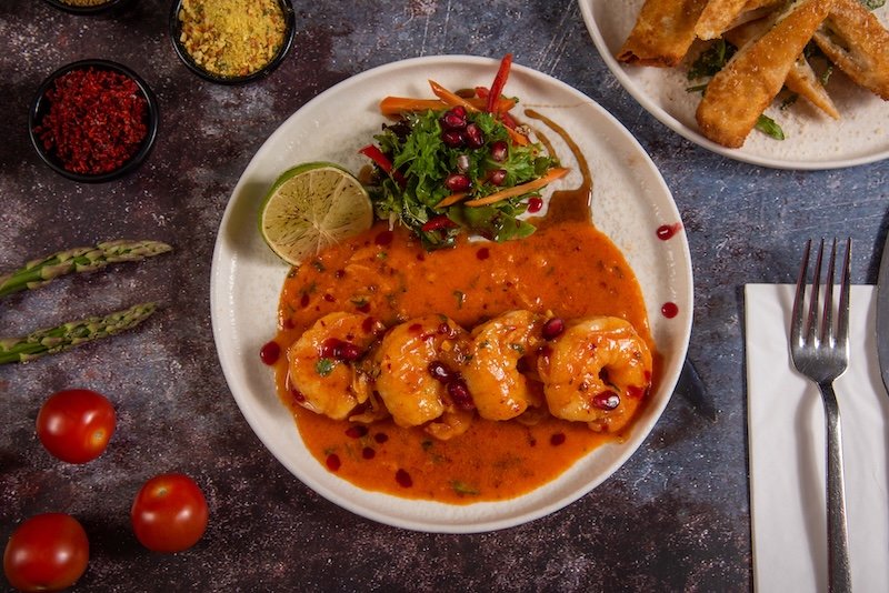 Spicy Mediterranean Prawns