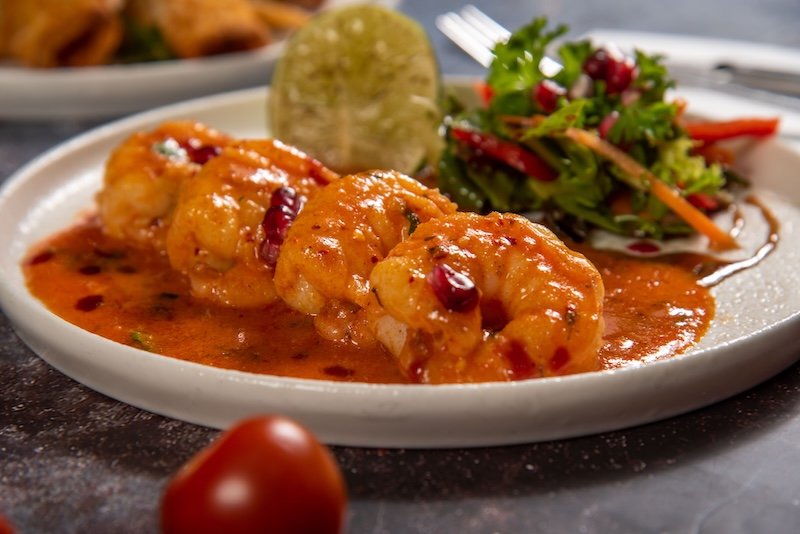 Spicy Mediterranean Prawns