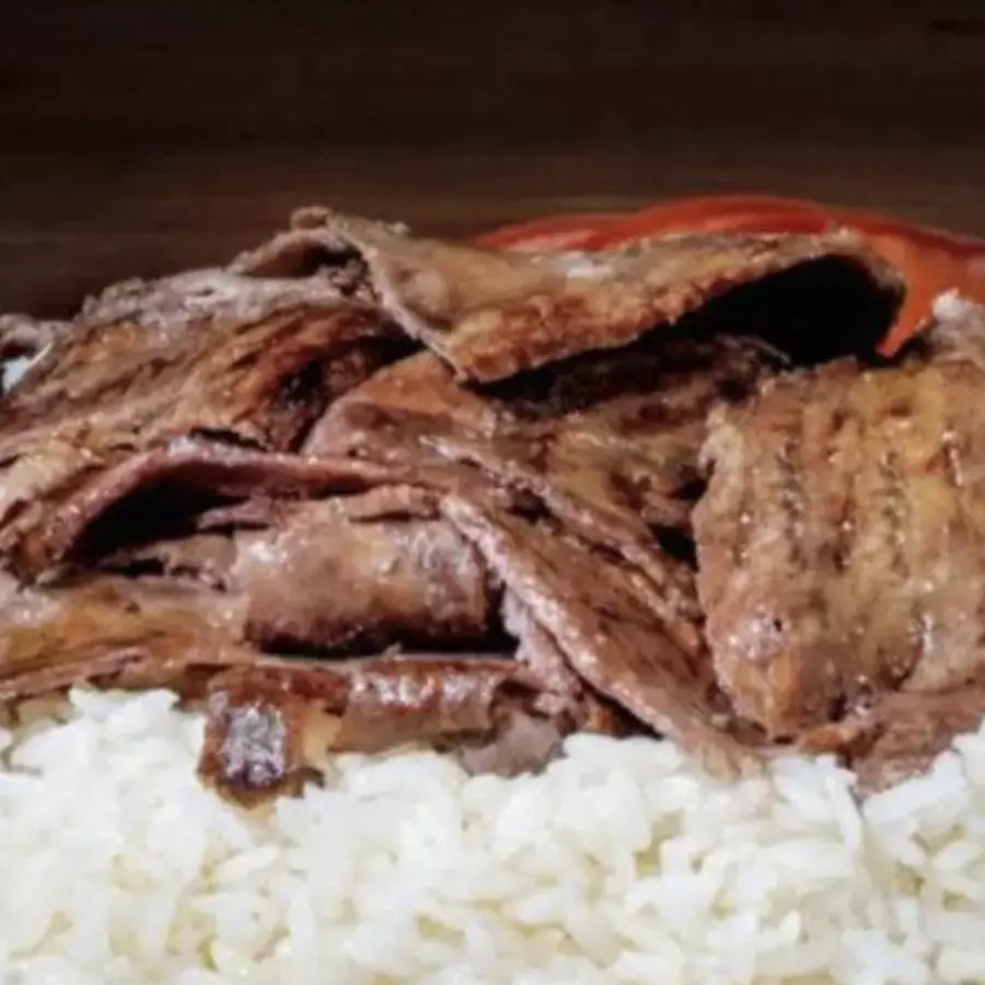 Just Lamb meat and rice