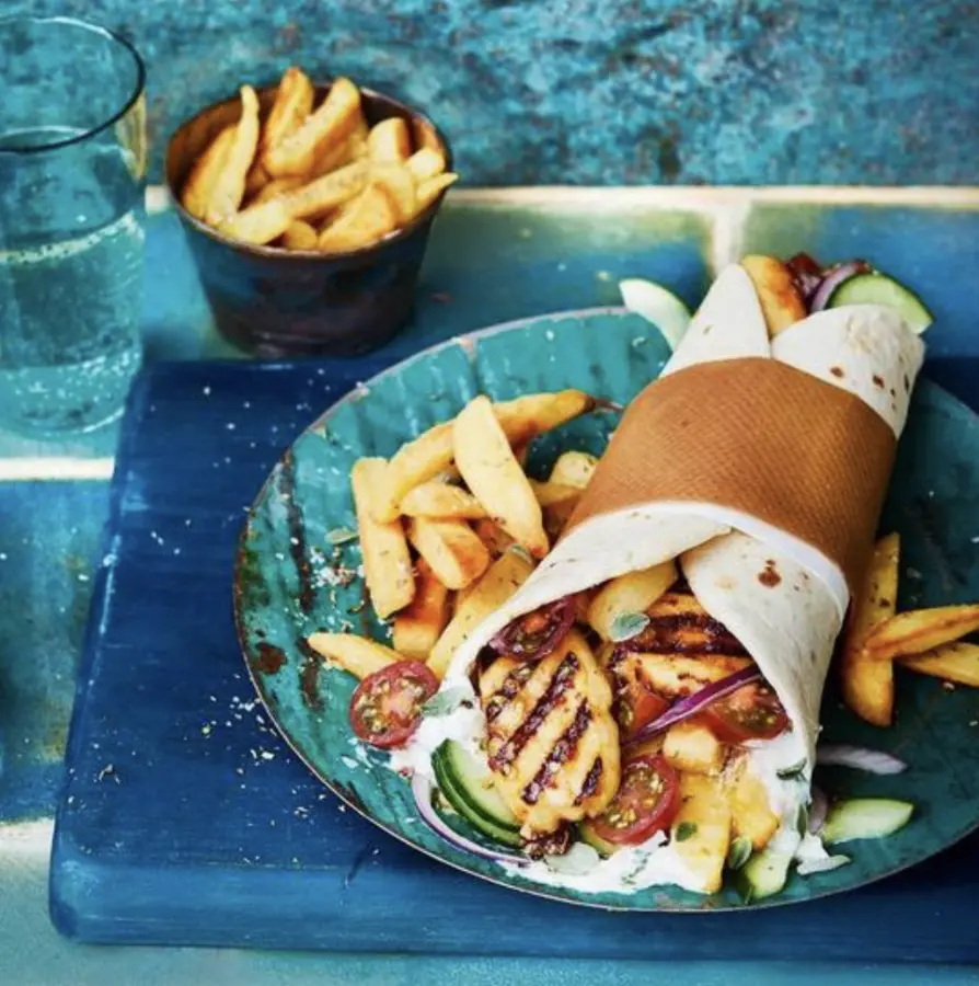 Halloumi & Sucuk Wrap
