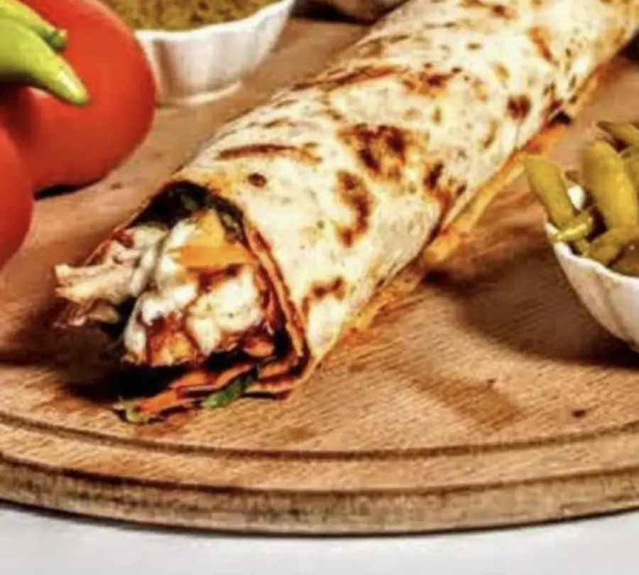 Chicken Doner Wrap with Cheese
